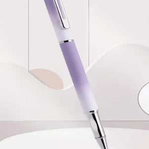 Stilou metalic de lux cu radiera mov 0.38mm