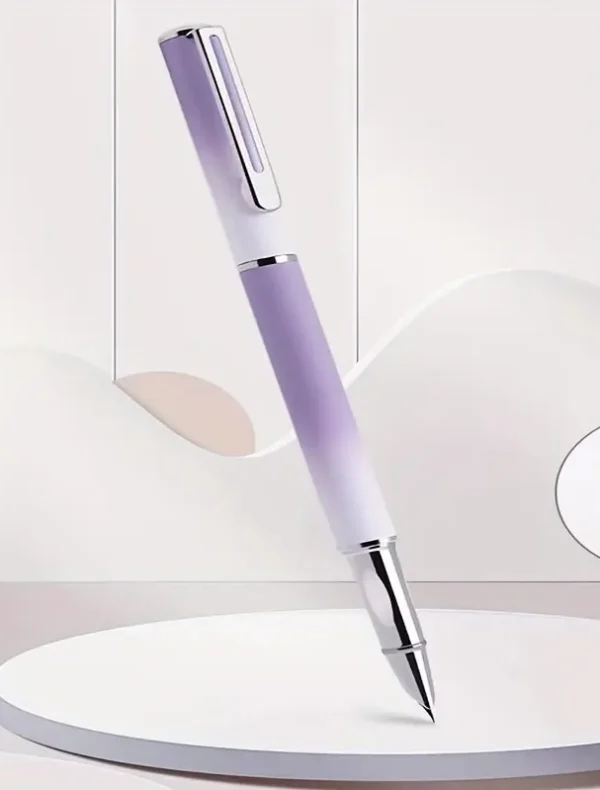 Stilou metalic de lux cu radiera mov 0.38mm