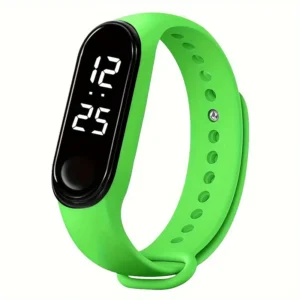 ceas led copii verde