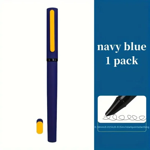 Stilou metalic bleumarin mat cu penita ascunsa 0.38mm