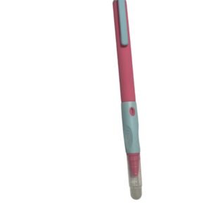 STILOU-MULTICOLOR-CU-RADIERA-RETRACTABIL-CU-PENITA-ASCUNSA-roz.