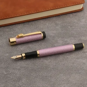 STILOU METALIC ROZ CU PENITA IRIDIUM 0.5MM