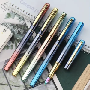 Stiloul metalic cu vârf extra fin din iridiu 0,38 mm