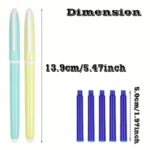 Set stilou cu radiera galben + 5 rezerve termice