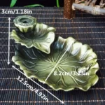 Arzator pentru tamaie cu frunze de lotus