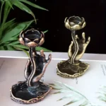 Suport pentru tamaie cu lotus si mana1