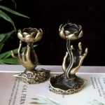 Suport pentru tamaie cu lotus si mana1