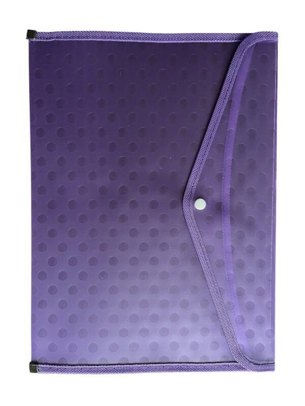 Dosar cu Inchidere prin Capsa din Plastic, 37x36cm mov