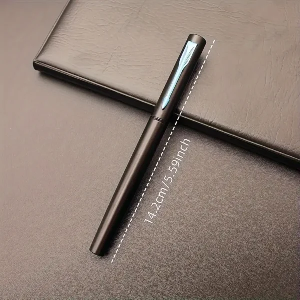 Stilou elegant negru nisip cu penita fina de 0.38 mm