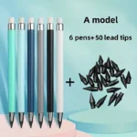 Set 6 creioane nelimitate + 50 de varfuri de graphit