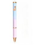 Stilou metalic cu radiera si click cu buton