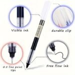 Stilou roller transparent cu gel lichid, varf de 0.5mm