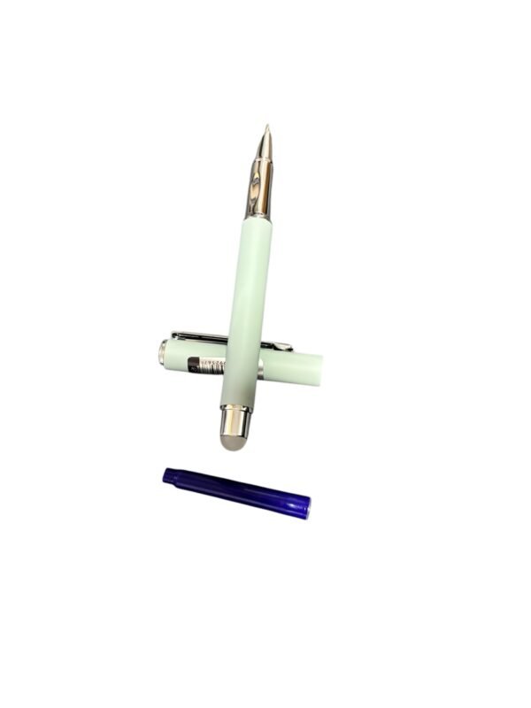 Stilouri Metalice cu Radiera si Cerneala Termosensibila, 12cm vernil