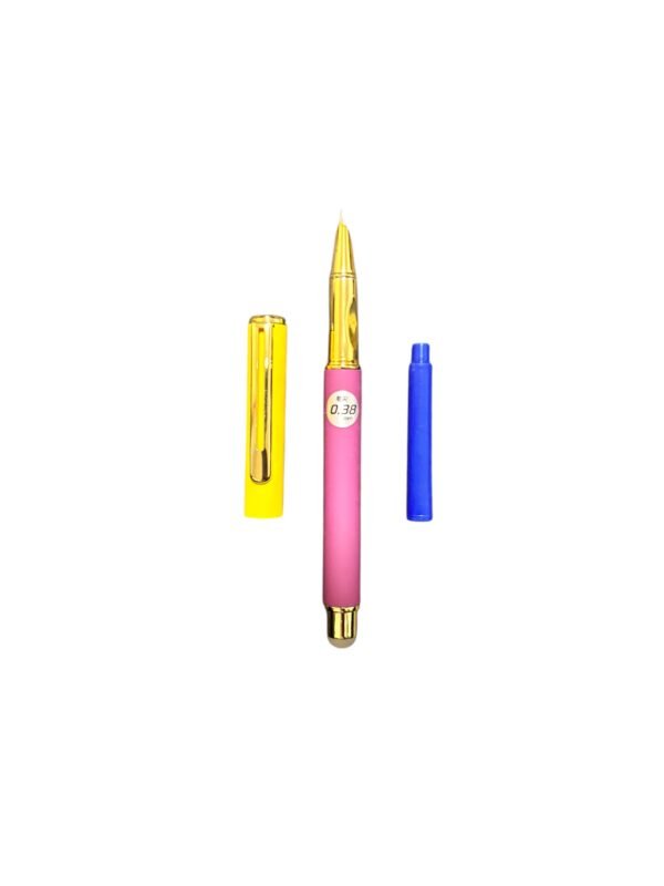 Stilou metalic multicolor cu penita 0.38mm
