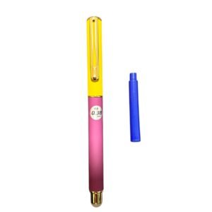 Stilou metalic multicolor cu penita 0.38mm visiniu