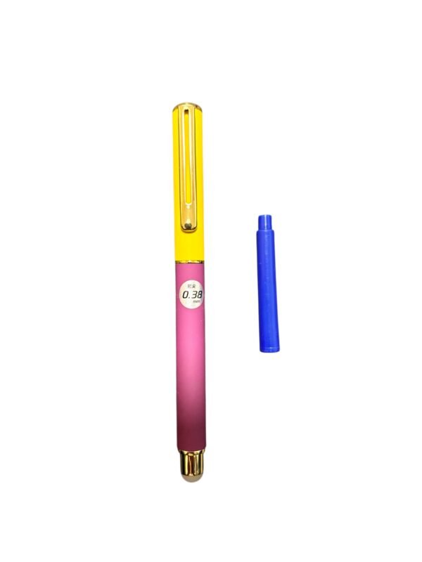 Stilou metalic multicolor cu penita 0.38mm visiniu