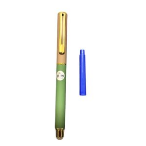 Stilou metalic multicolor cu penita 0.38mm verde