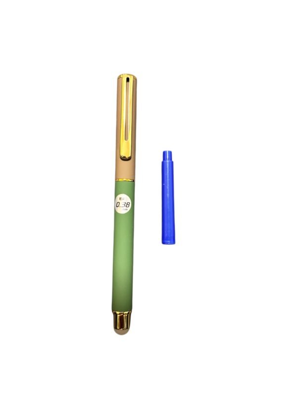Stilou metalic multicolor cu penita 0.38mm verde