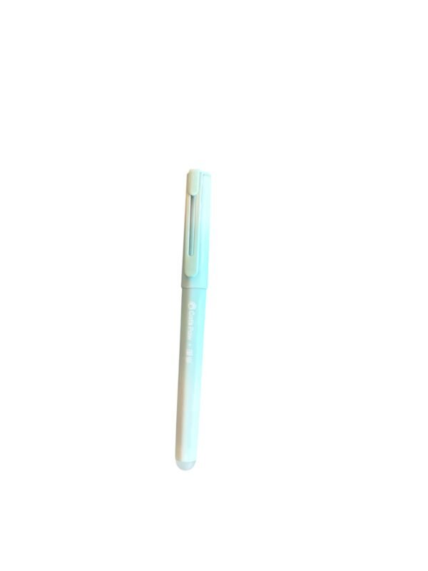 Stilou pastel vernil cu radiera si rezerva termica cu capac magnetic